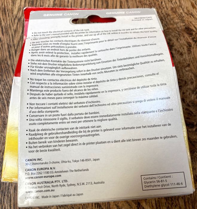 Oryginalny Tusz CLI CANON Pixma 8Y, CLI-8Y