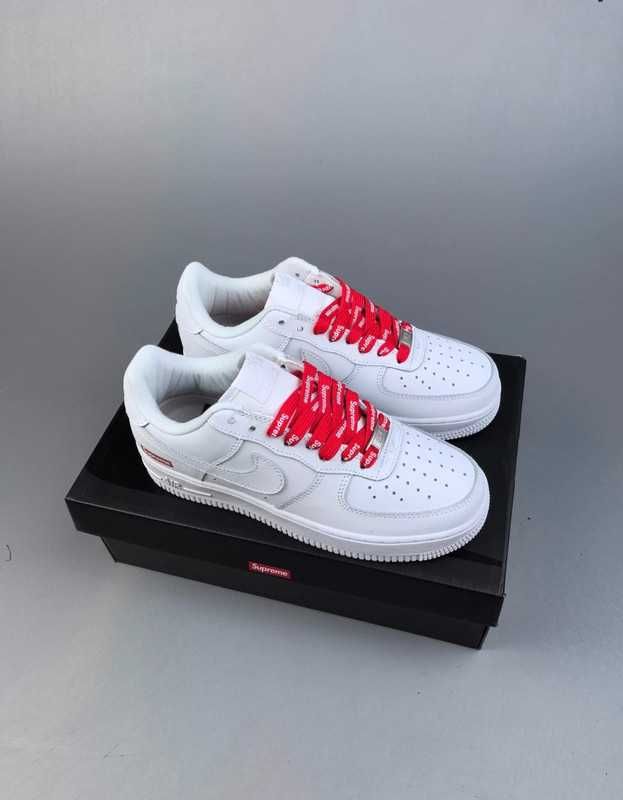 NikeAirForc1LowSupremeWhite r.45
