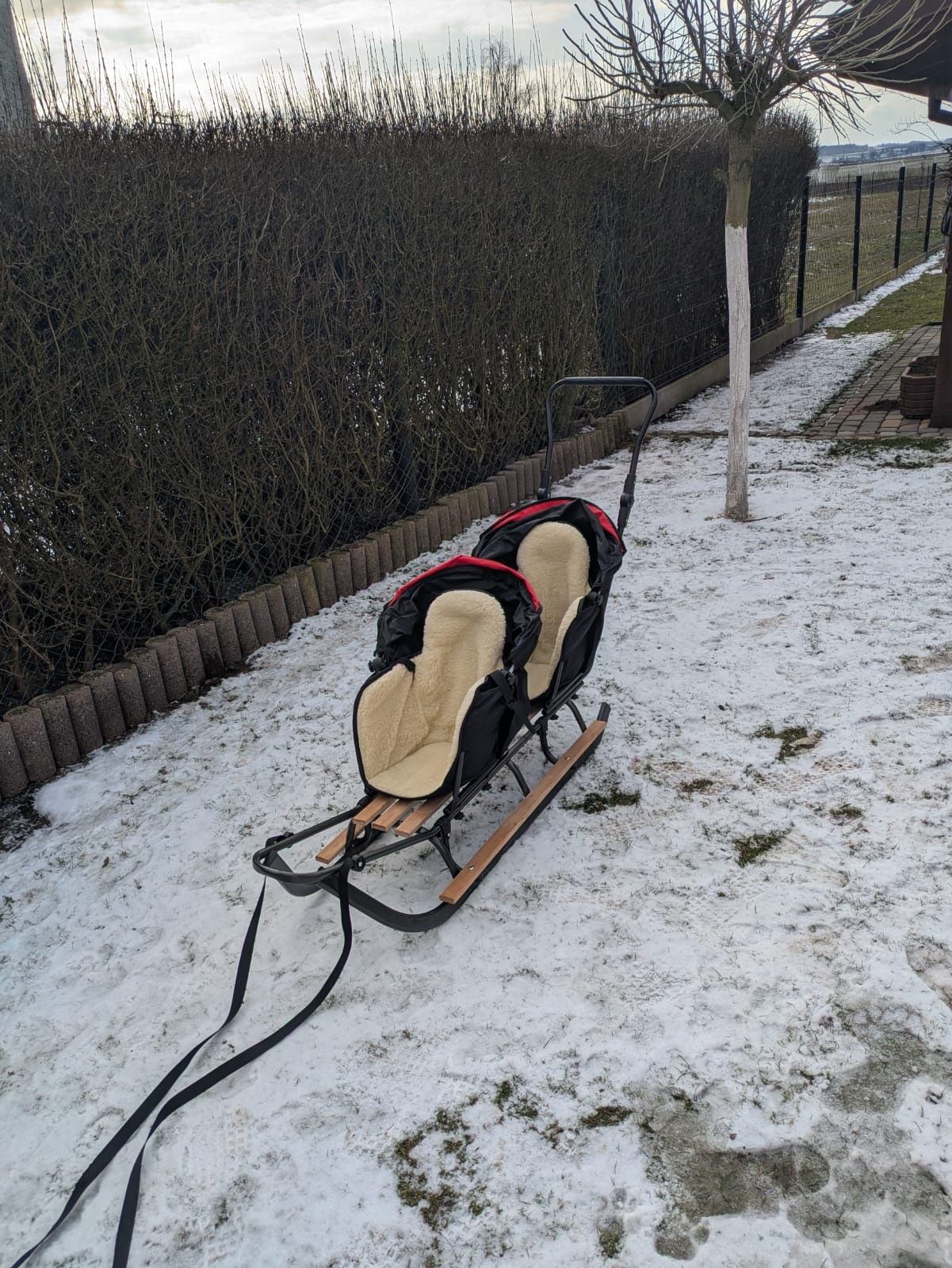 SANKI DUO Bliźniak z Pchaczem Ocieplaczem i Budką