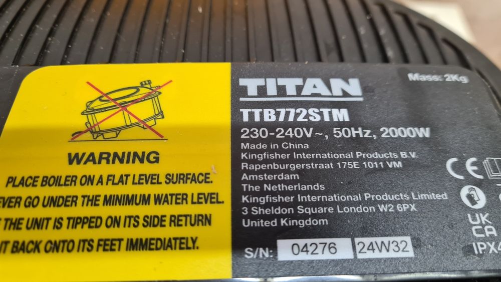 Parownica do usuwania tapet titan