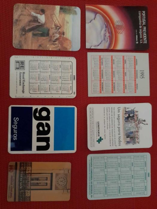 Coleção de Calendários de Bancos e Companhias de Seguros