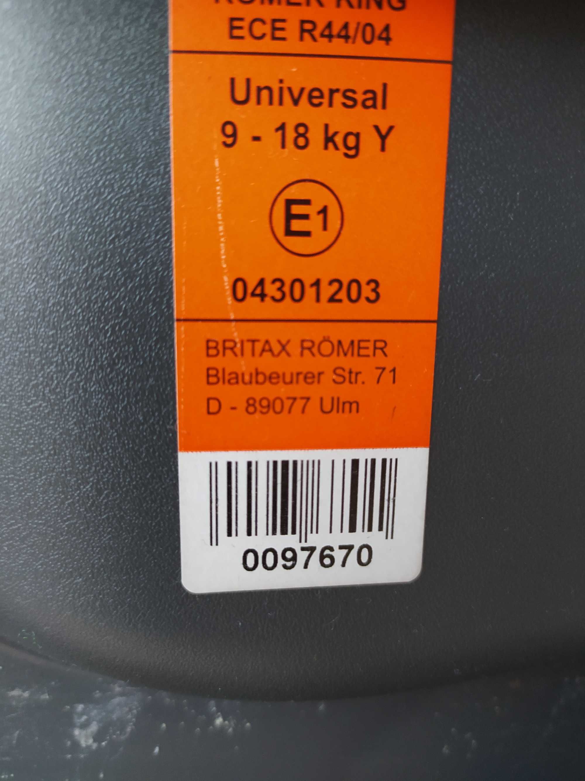 Britax Romer King plus 9-18 kg (kraków/zabierzów)
