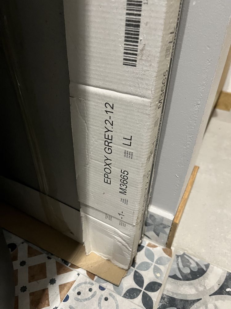 Kafelki 3 szt Tubądzin Epoxy Gray 2 Mat 120 x 60 gres