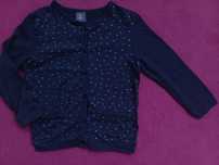 Elegancki, granatowy sweterek roz. 104