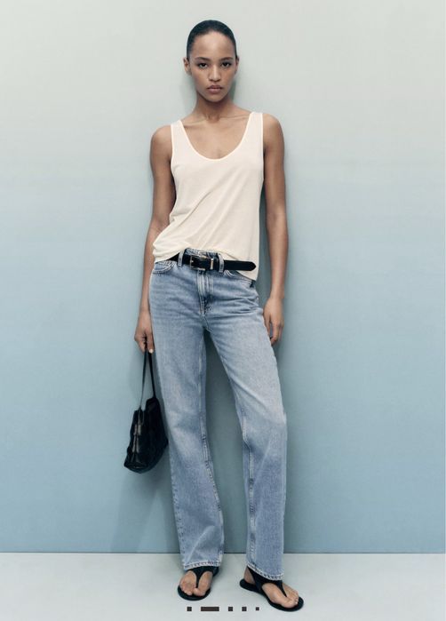 Джинси mango matilda прямі прямого крою 32 34
