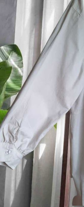 Długa koszula / sukienka koszulowa asymetryczna kieszenie GOYA