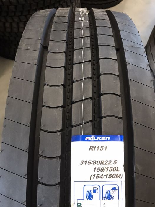 1490netto JAPOŃSKA Opona FALKEN 315/80 R22.5 RI 151 PRZÓD 315 80 Front