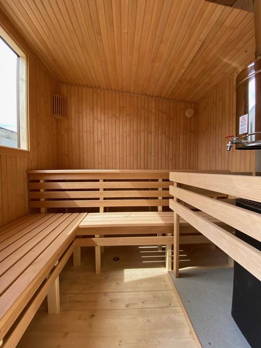 Sauna NOWOCZESNA Ocieplana Spa Ogrodowe Lipa Świerk Skandynawski