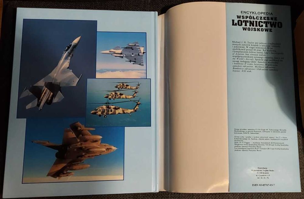 Album "Współczesne lotnictwo wojskowe" - praktycznie stan księgarski