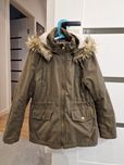 Kurtka parka khaki dziewczynka 134