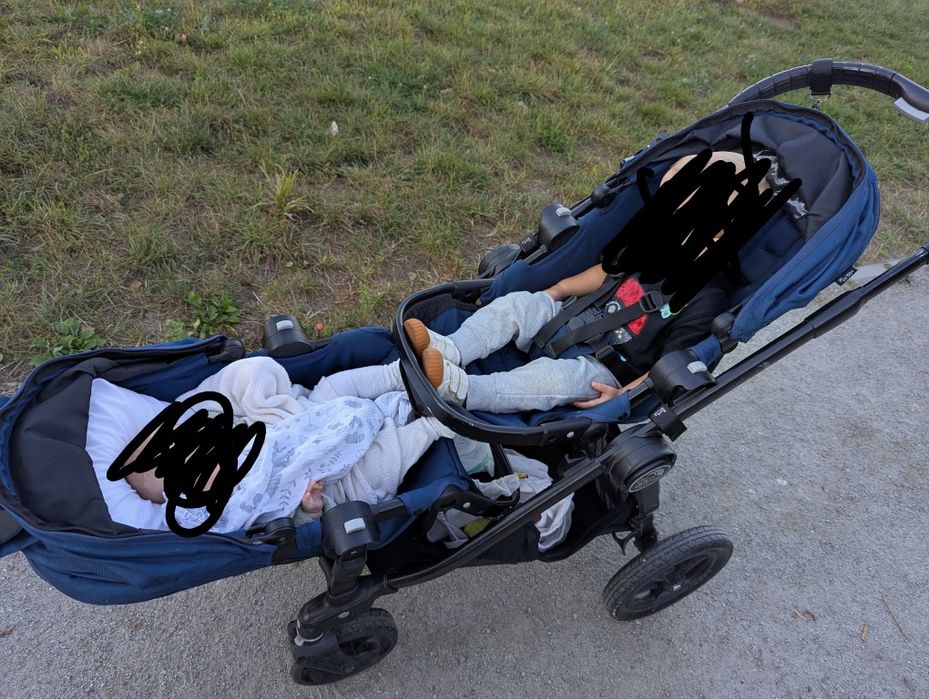 Wózek podwójny 2 spacerówki+gondola baby jogger city select 2