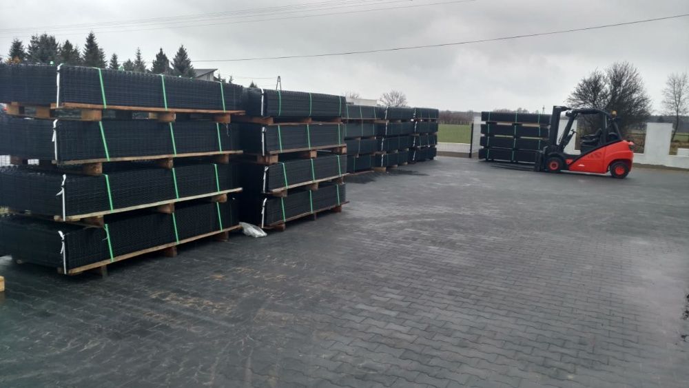 Słupek ogrodzeniowy okrągły fi 42mm H200cm Ocynk + Malowanie proszkowe