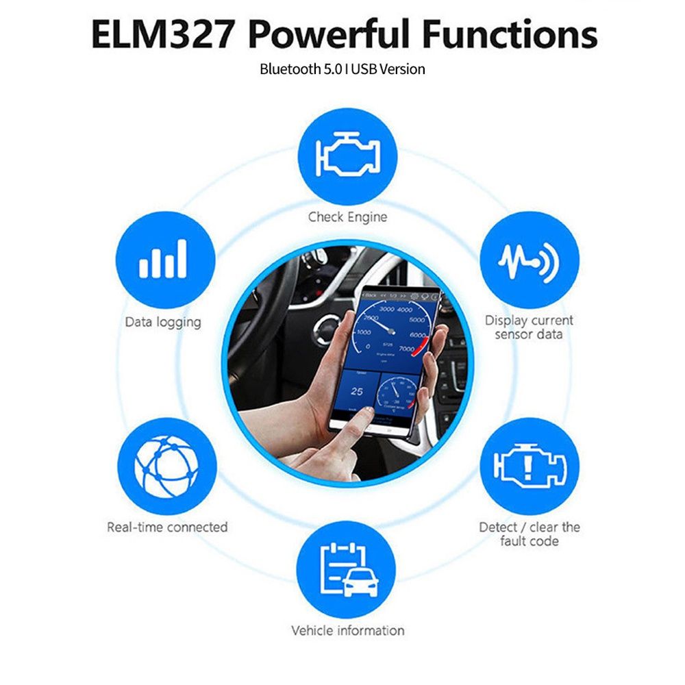 Авто сканер KONNWEI OBD2, KW903, ELM327, v1,5. Диагностика android,ios