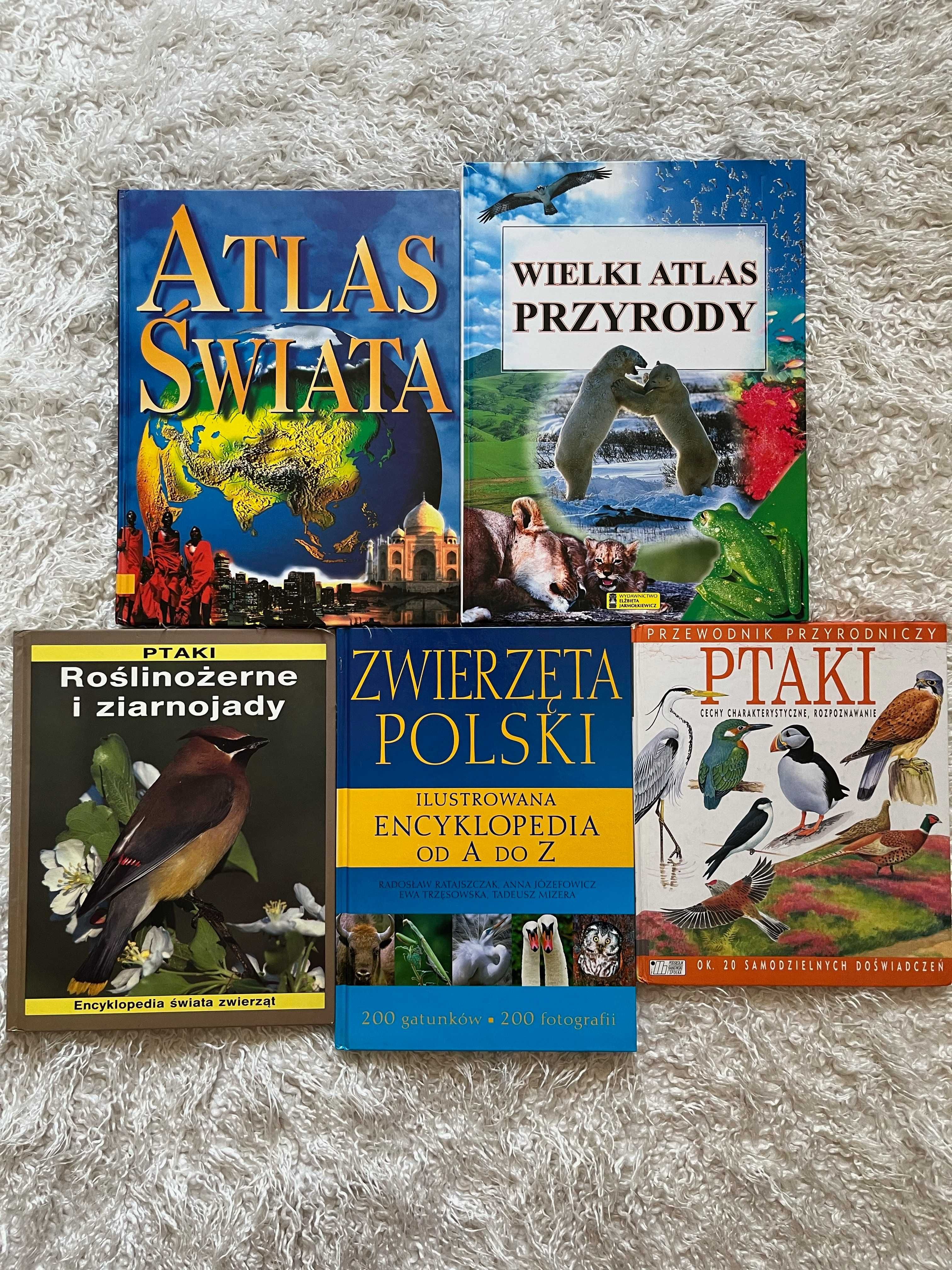 Atlas świata, Ptaki, Wielki Atlas Przyrody, Encyklopedia Zwierząt