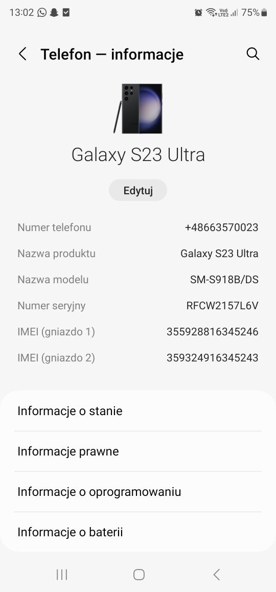 Samsung Galaxy S 23 Ultra