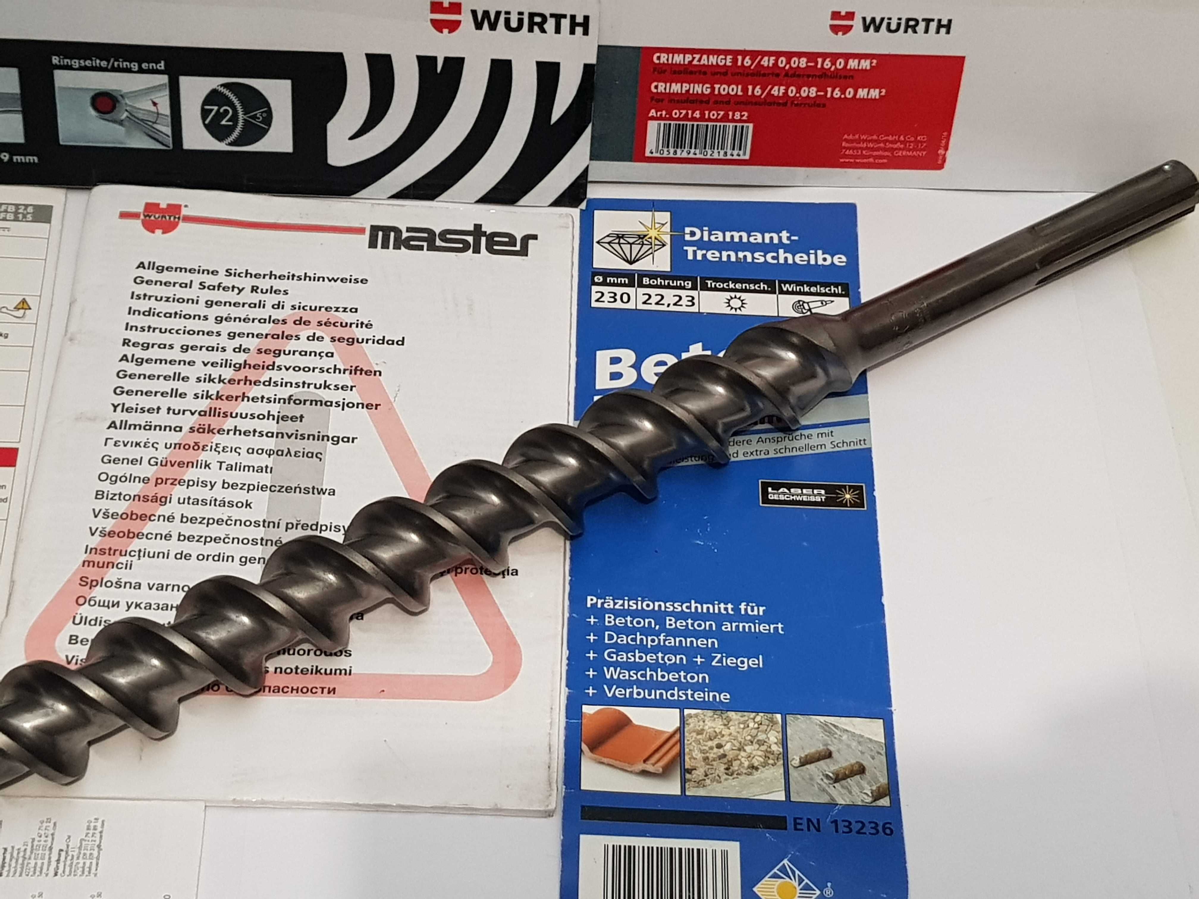 Wiertło przebiciowe 35x 570mm Bosch wurth bti berner SDS-MAX Germany