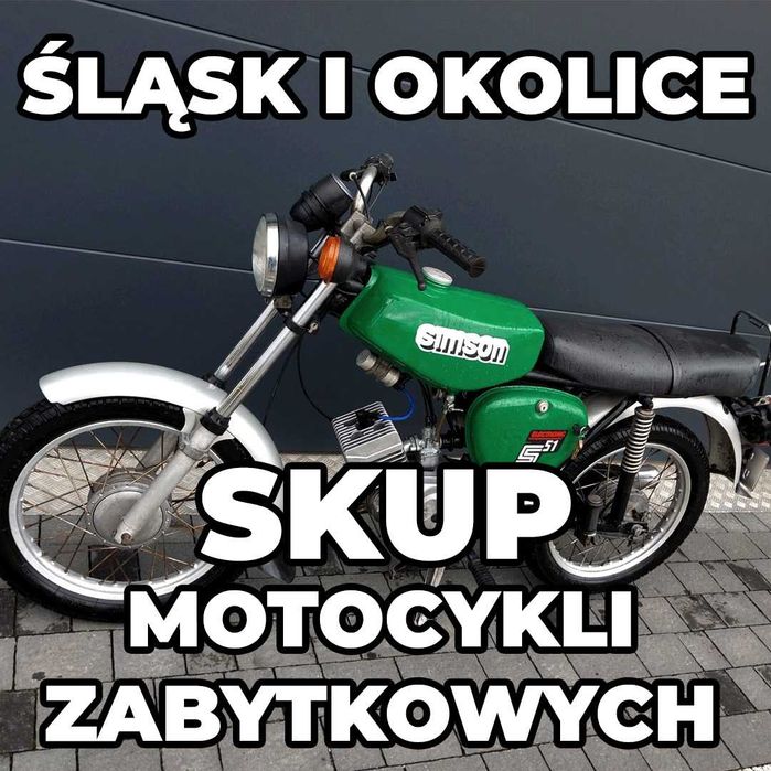 Skup starych motocykli motorowerów Simson motorynka wsk wfm shl osa