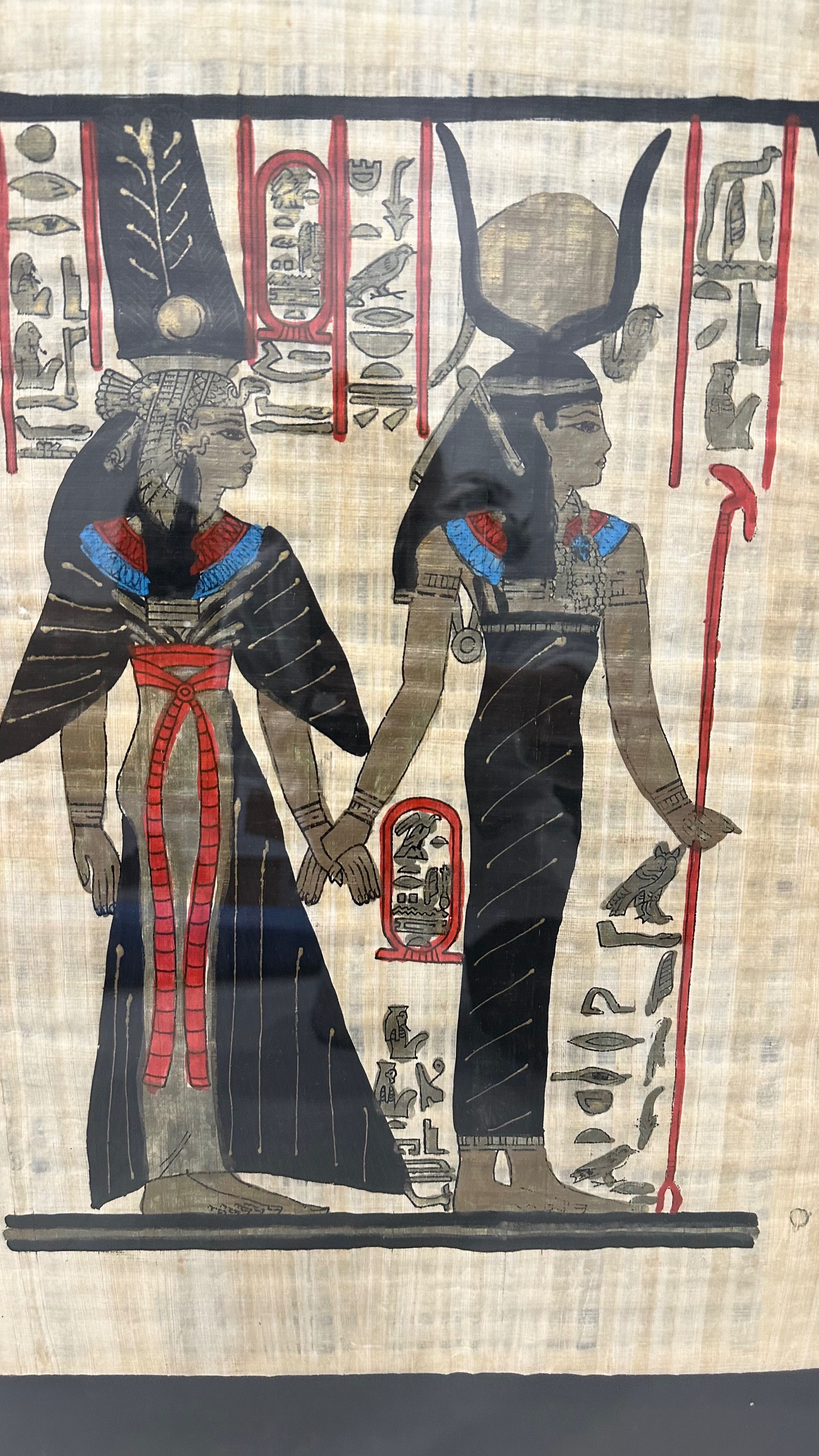 Картина на папирусе «Египет» в рамке