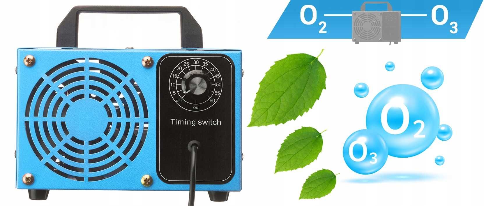 GENERATOR OZONU Ozonator Do samochodu Domu Oczyszczacz Powietrza NOWY
