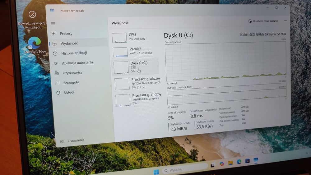 Dell Precision 3561 i7-11850H 32gb ram 512gb ssd Nvidia quadro t600