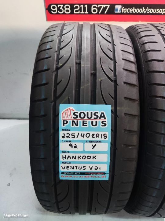 2 pneus semi novos 225-40r18 hankook - oferta dos portes