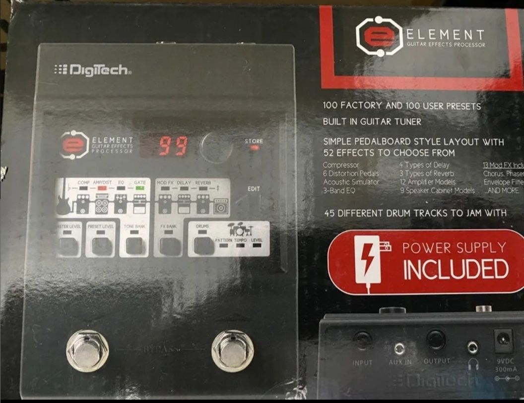 Pedal Digitech Elements para guitarra elétrica