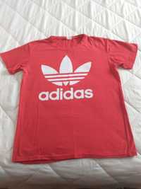 T shirt - czerwona koszulka Adidas. Rozmiar L.