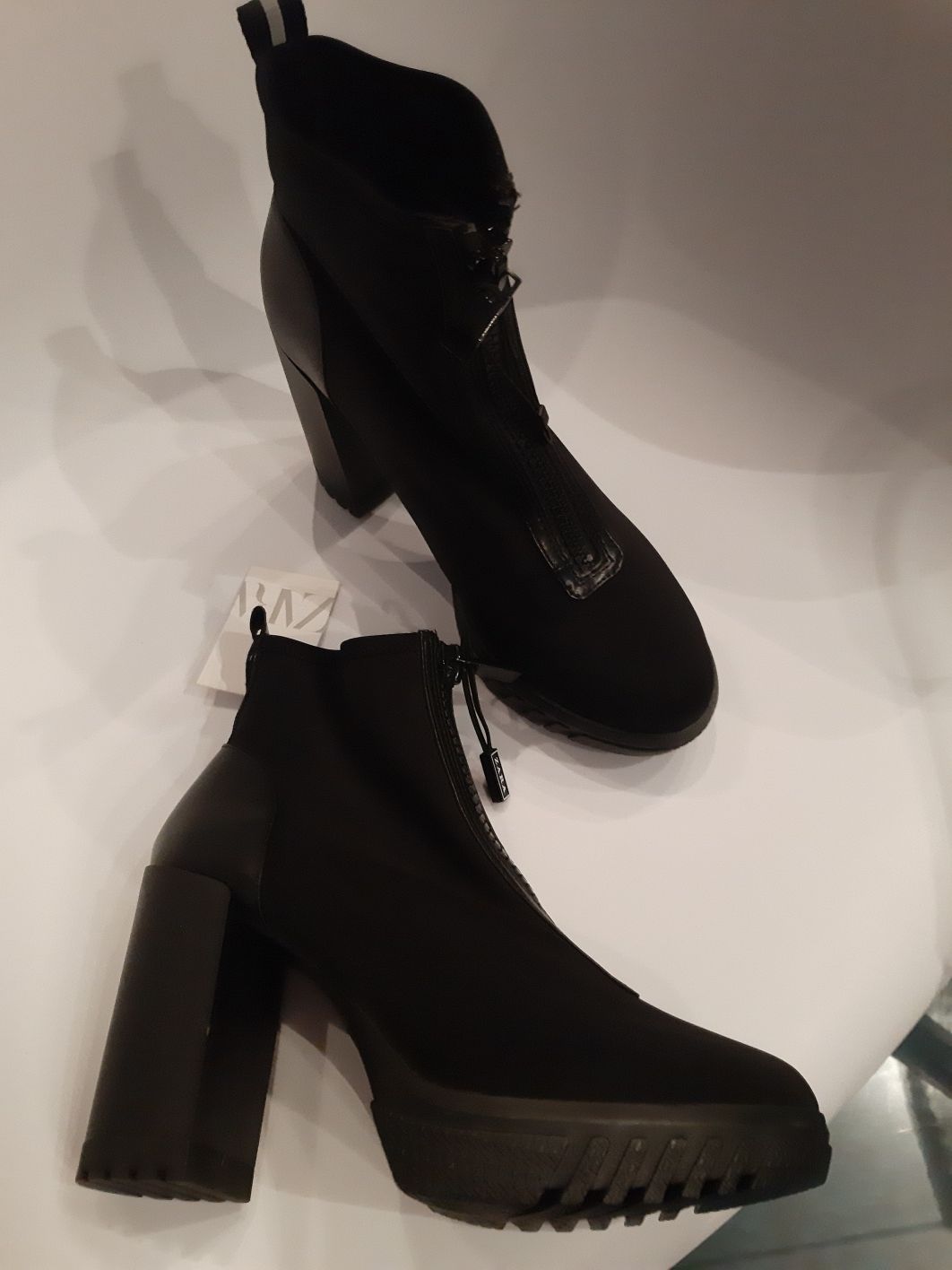 Buty kozaki zara półbuty czółenka 39 zara women ekspres tkanina