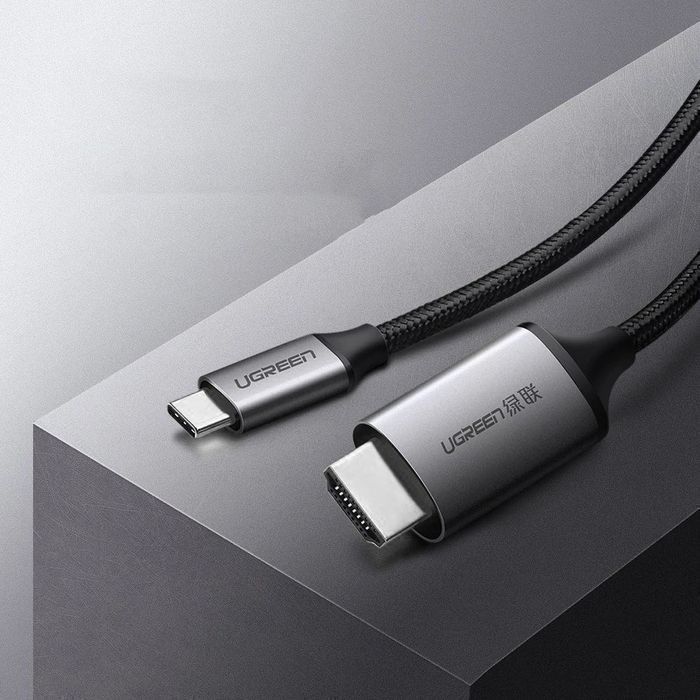 Ugreen kabel przewód HDMI - USB Typ C 4K 60 Hz 1,5 m czarno-szary
