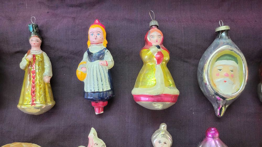 елочные винтажные игрушки  ссср
