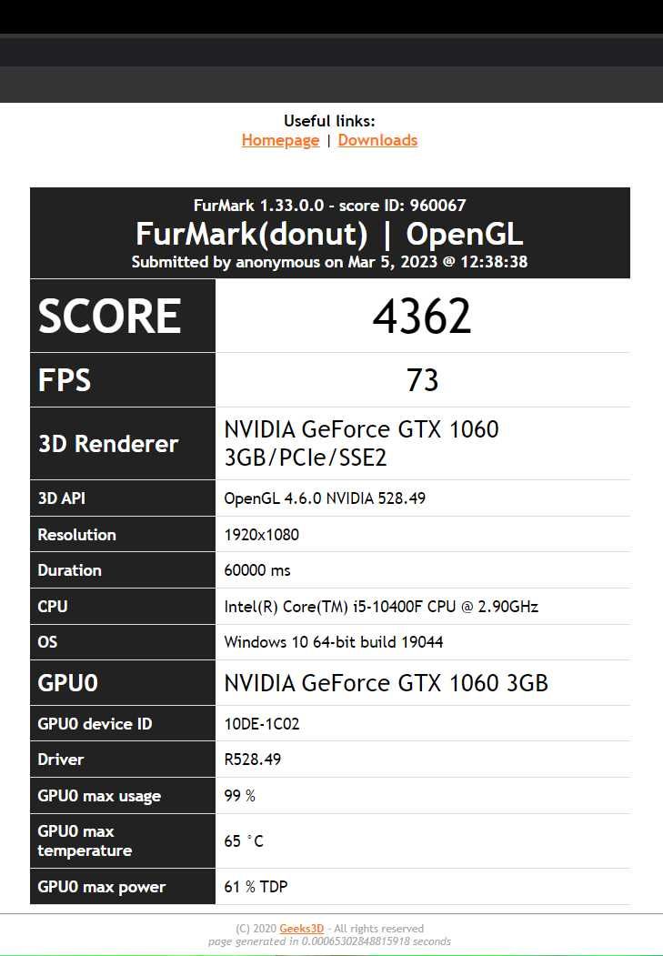 Nvidia MSI GTX 1060 GAMING X, 3 GB GDDR5, 192-bit