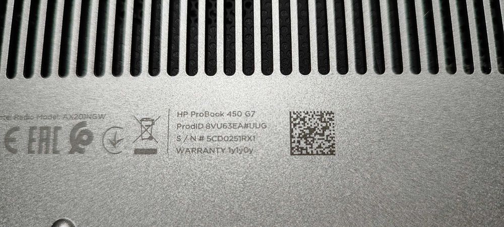 HP Probook 450 G7 – Intel i7 10510u – 32 GB RAM – 512 GB m2 + 1 TB HDD