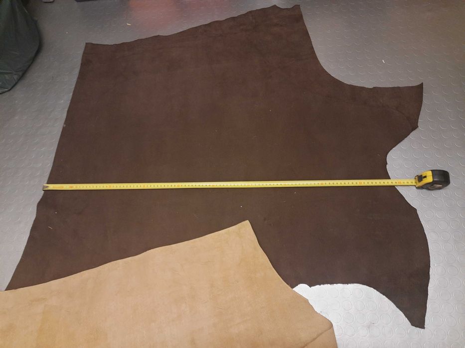 Lote de 2 Curtumes Couro pele genuina para marroquinaria e artesanato