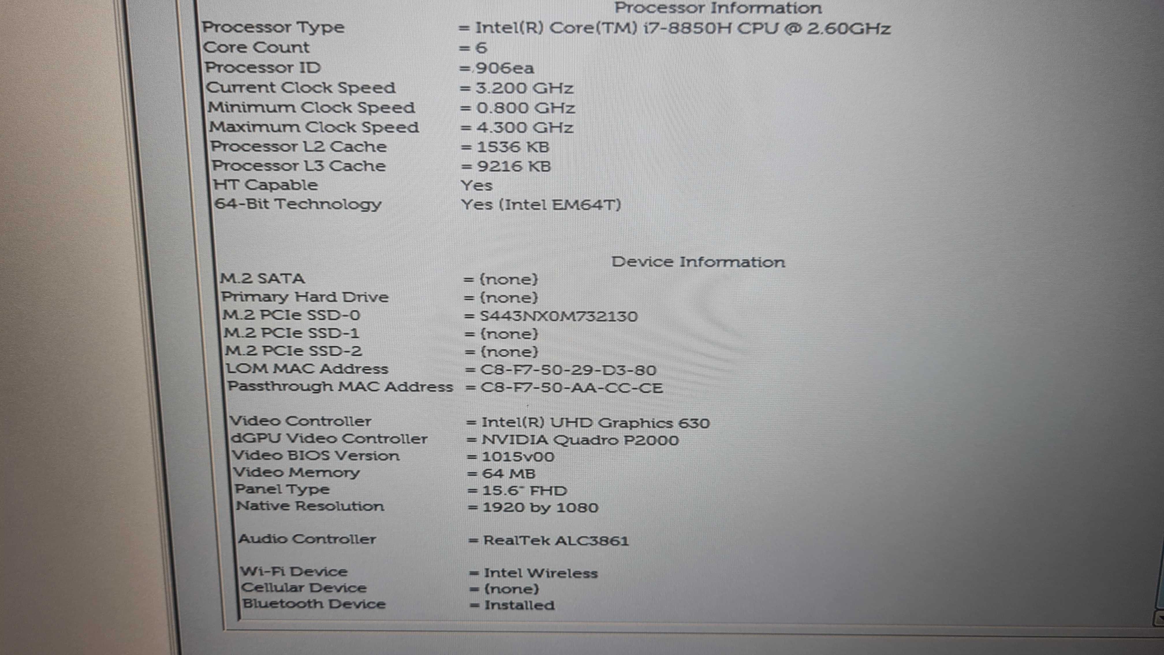 Dell Precision 7530 i7-8850H/Quadro P2000/16Gb/ 512GB/FHD/IPS*TOP*
