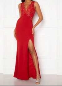 Czerwona suknia wieczorowa 38