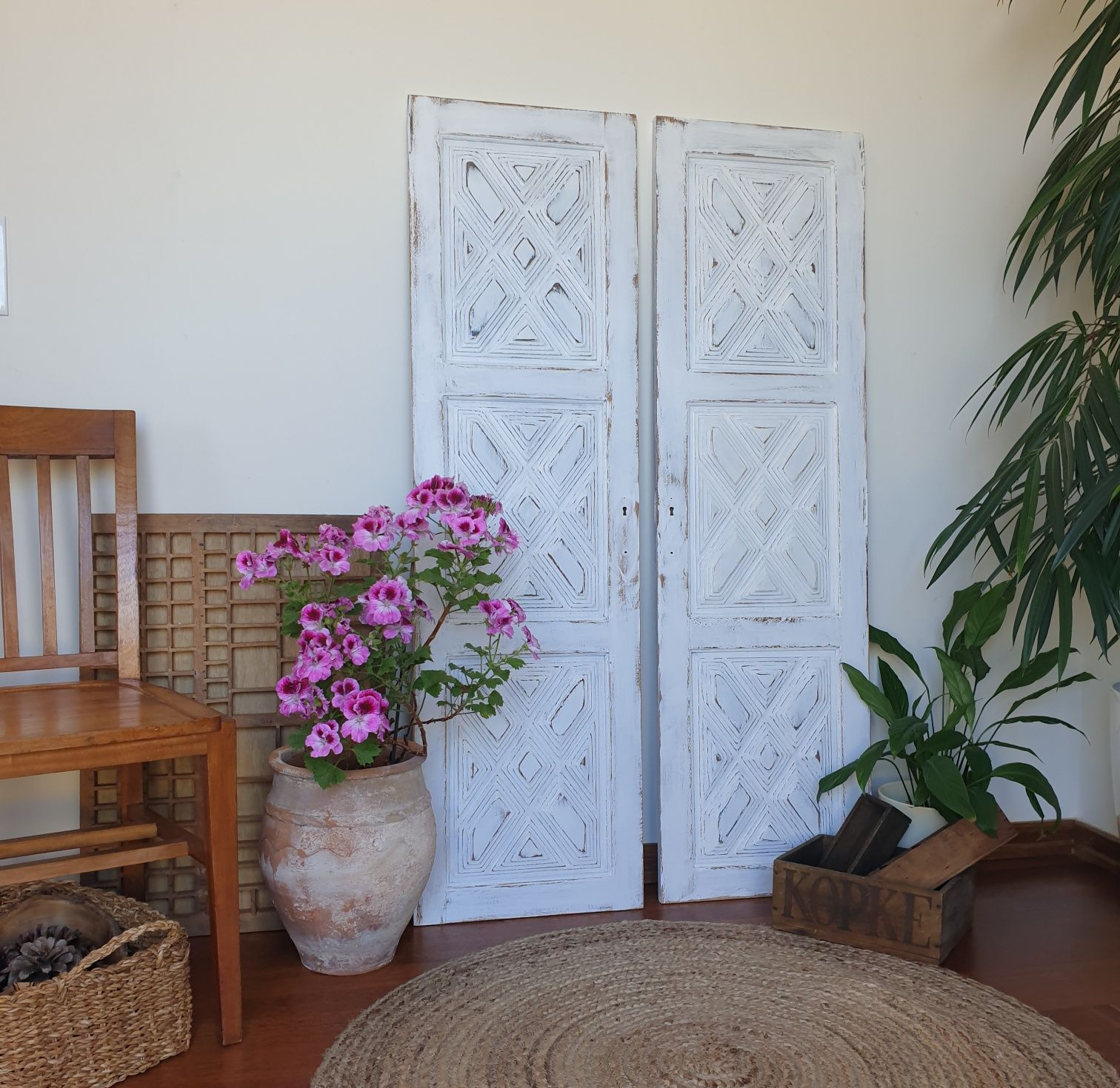 Pequenas porta de madeira antiga 140x40cm (preço unitário)
