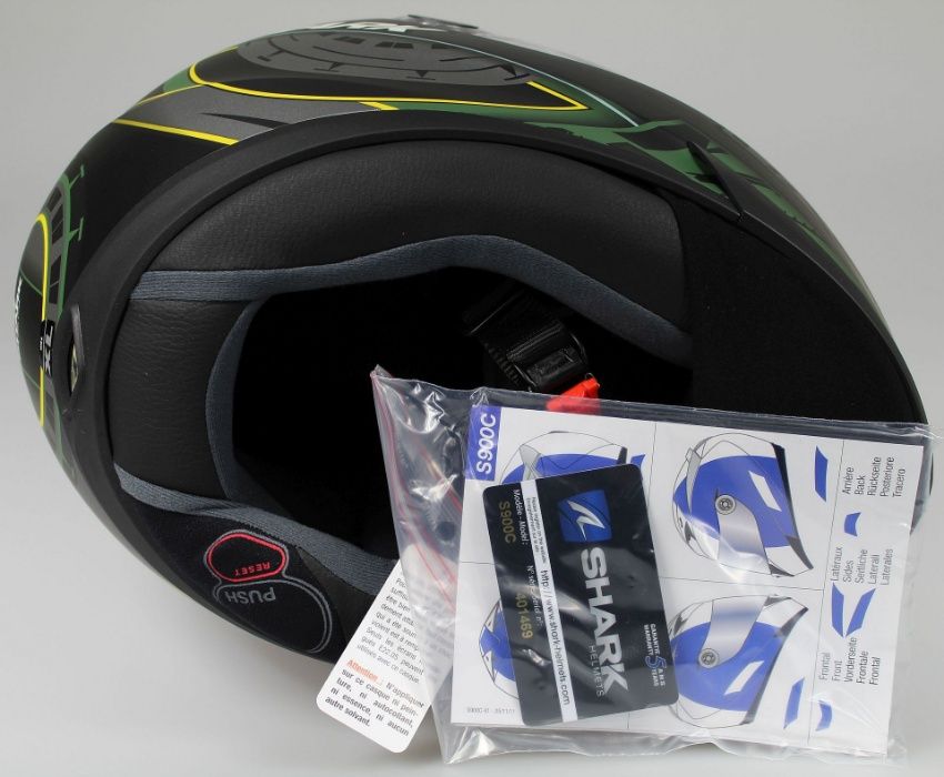 Kask Motocyklowy SHARK S900 C CODE r. XS-S Pinlock+Blenda NOWY