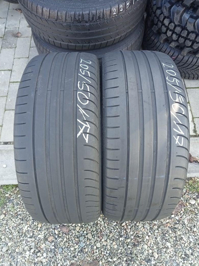 2x Opony Używane 205/50R17 Letnie Fulda