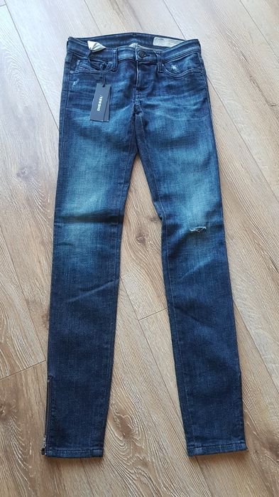 Diesel Skinzee Low Zip damskie dżinsy jeansy W26 slim skinny rurka XS