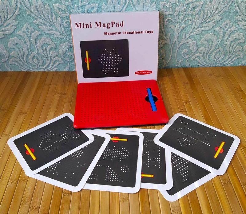 Великий магнітний планшет із ручкою для малювання Mini Magpad 32х25