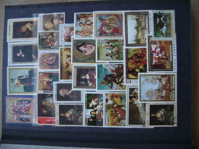 Znaczki pocztowe tematyczne zagraniczne Zestaw 999 sztuk +klaser A4/32