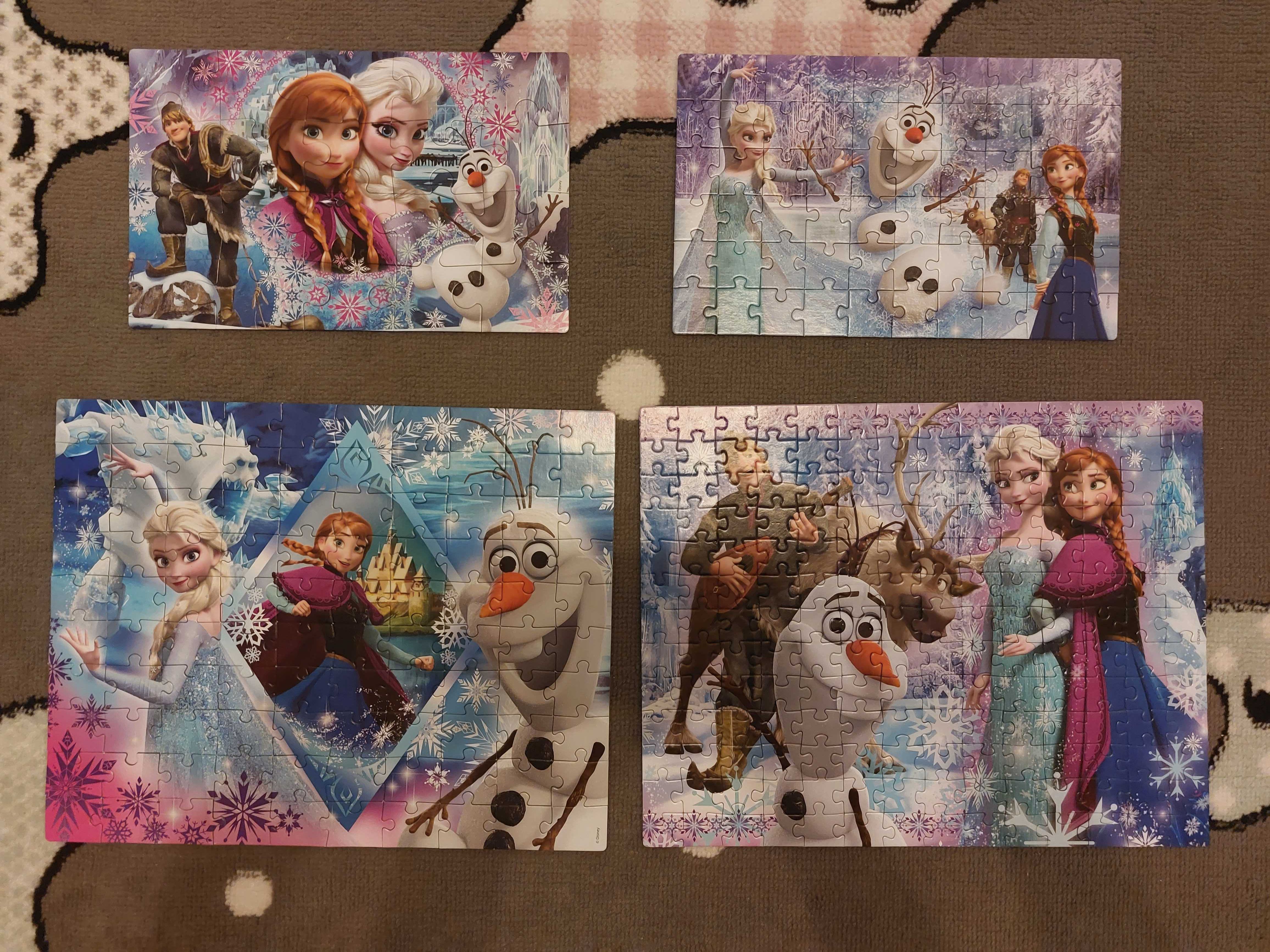 Puzzle 4 w 1, Kraina lodu, Frozen, Clementoni