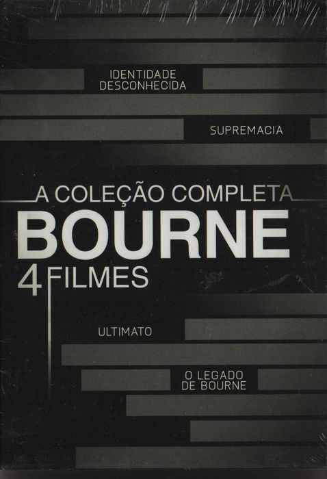 Dvd Caixa Colecção Completa Bourne - acção - Matt Damon-4 dvd's-selado