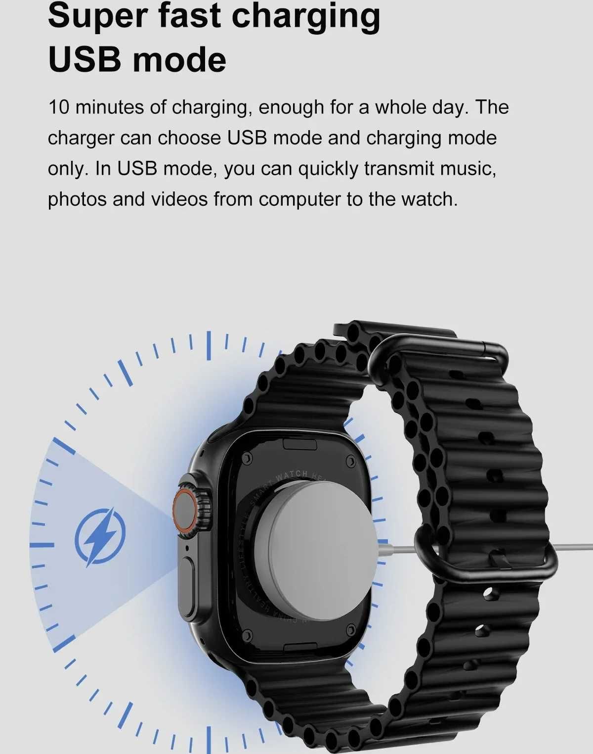 Смарт часы. DT WATCH ULTRA3. NFC. GPS. Compass. 4GB ROM. 3D меню.