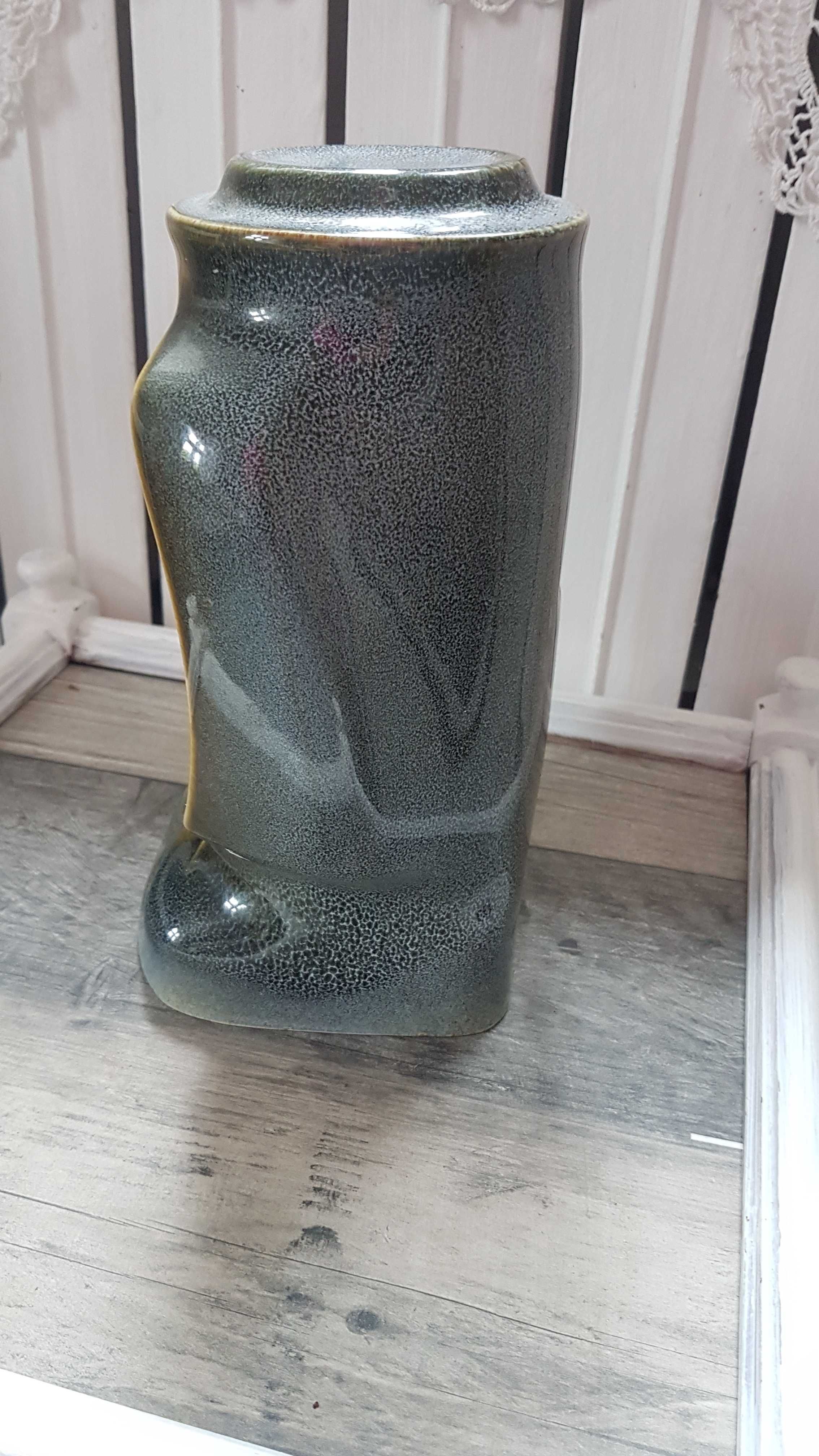 zegar porcelanowy nakręcany PRL Mirostowice