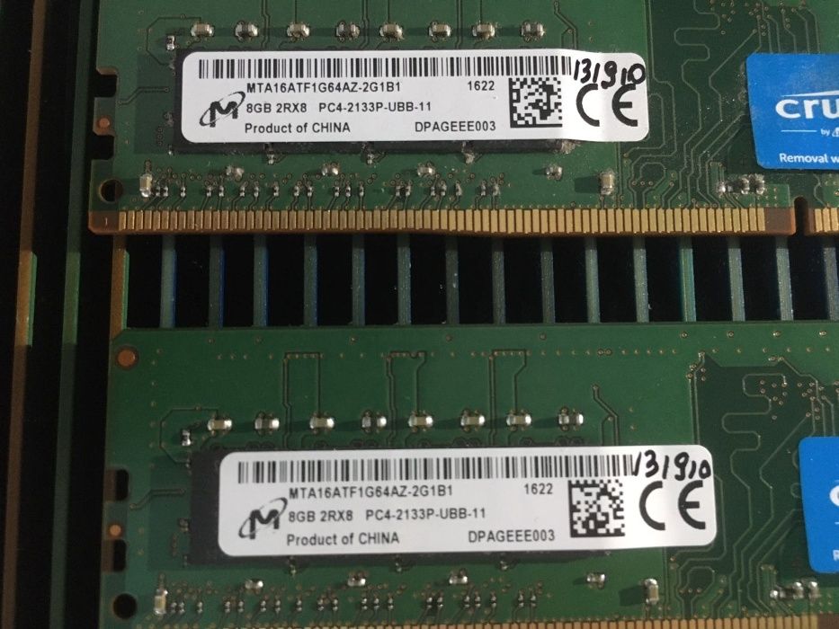 DDR4 8GB 2133 / 2400 / 2666 mhZ DIMM Intel/AMD