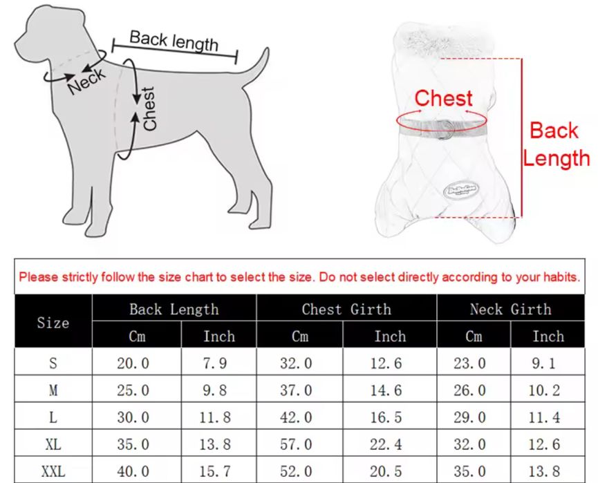 Зимовий комбінезон для маленьких порід собак