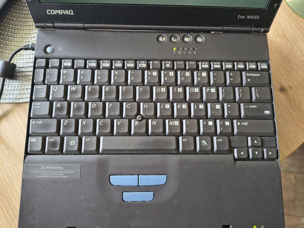 Compaq Evo N400C retro laptop do gier MS DOS & Windows 98 ESS Allegro