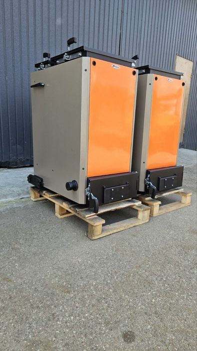 Котел твердопаливний з плитою на 10кВт, 12кВт, 14, 18 Квт Бізон