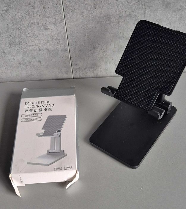 Podstawka Stojak Na Telefon Tablet Uchwyt Składany czarny
